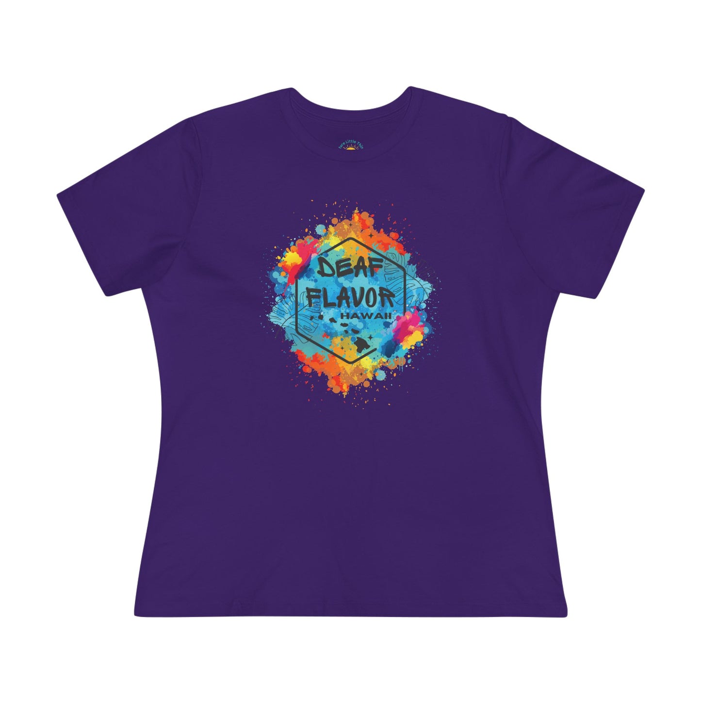 Deaf Flavor Hawaii Women's Jersey T-Shirt (BC6400, Relaxed Fit)
