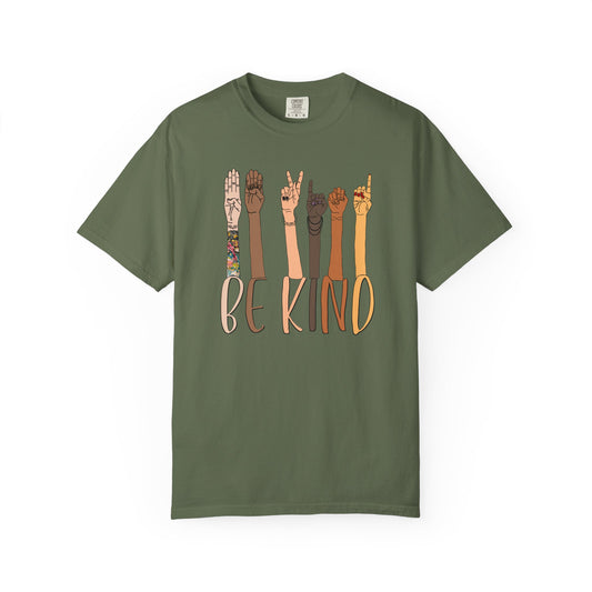 ASL Be Kind Unisex Tee (CC1717, Relaxed Fit)