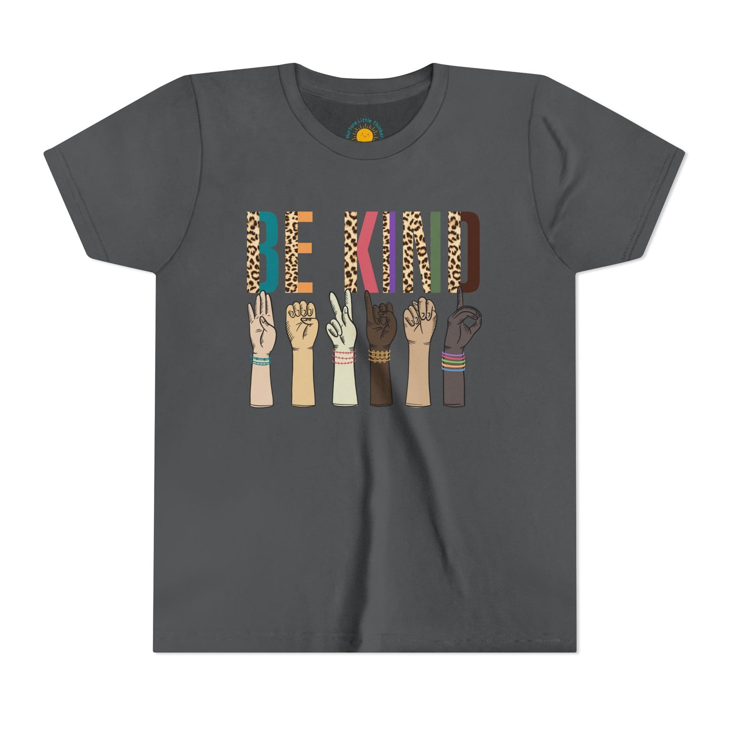 ASL Be Kind Youth T-Shirt (BC3001Y)