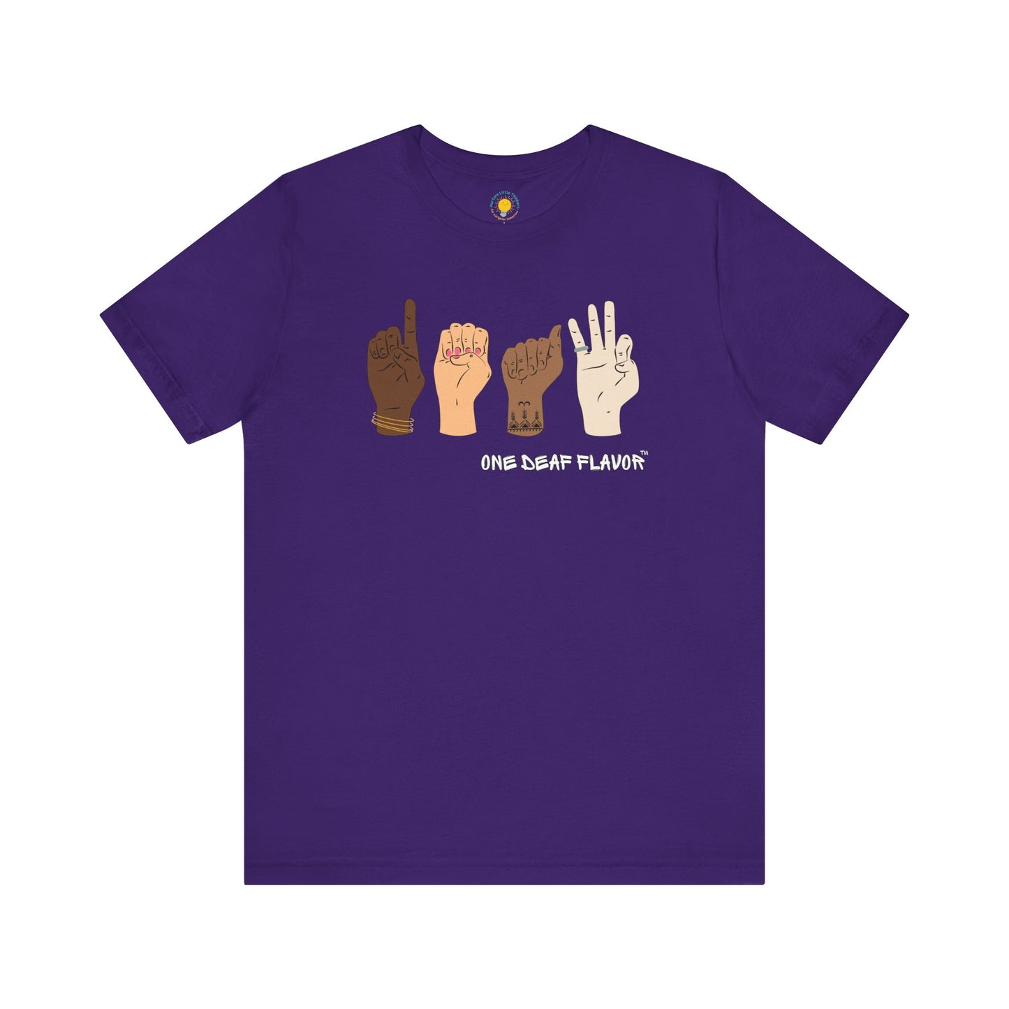 ASL Inclusive DEAF Unisex Jersey Short Sleeve T-Shirt (BC3001)