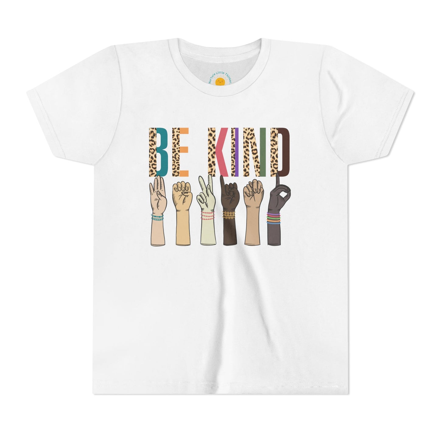 ASL Be Kind Youth T-Shirt (BC3001Y)