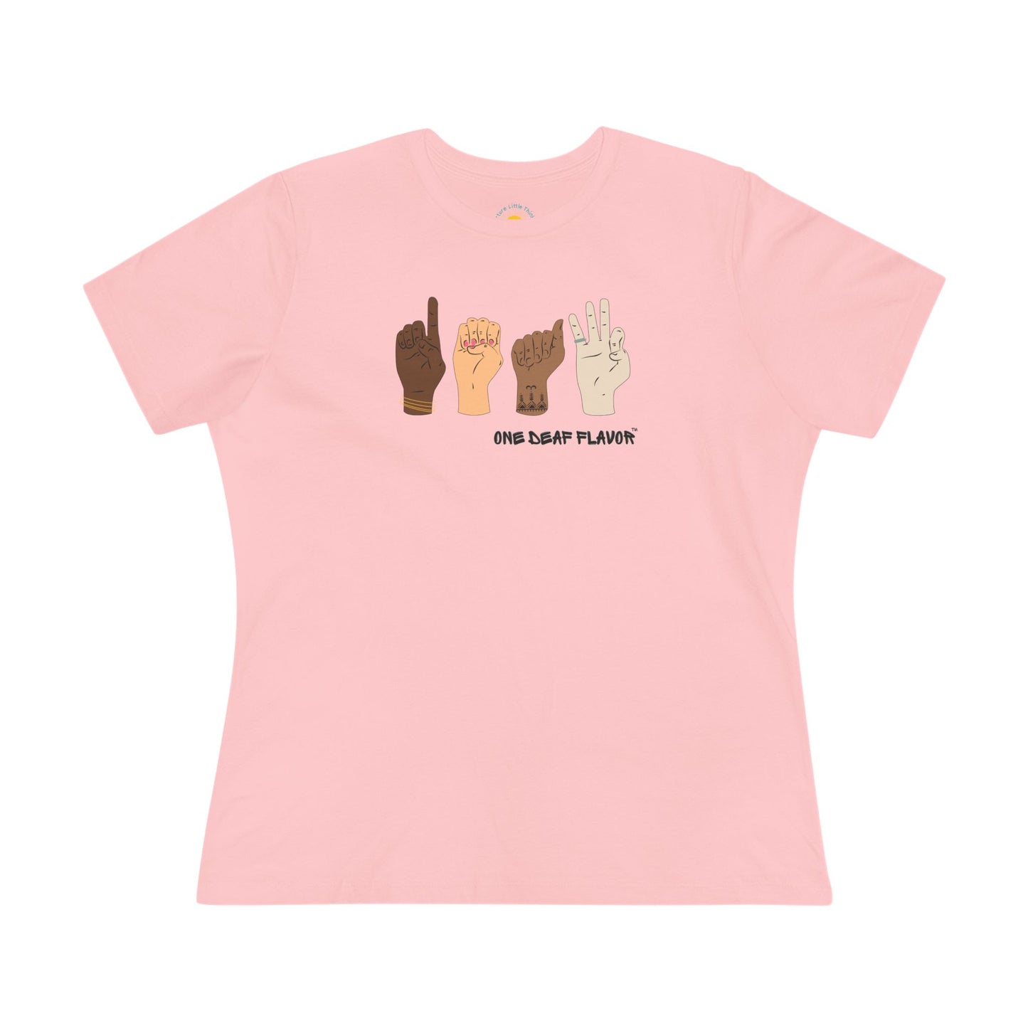 ASL Inclusive DEAF Women's Jersey T-Shirt (BC6400 Relaxed Fit)