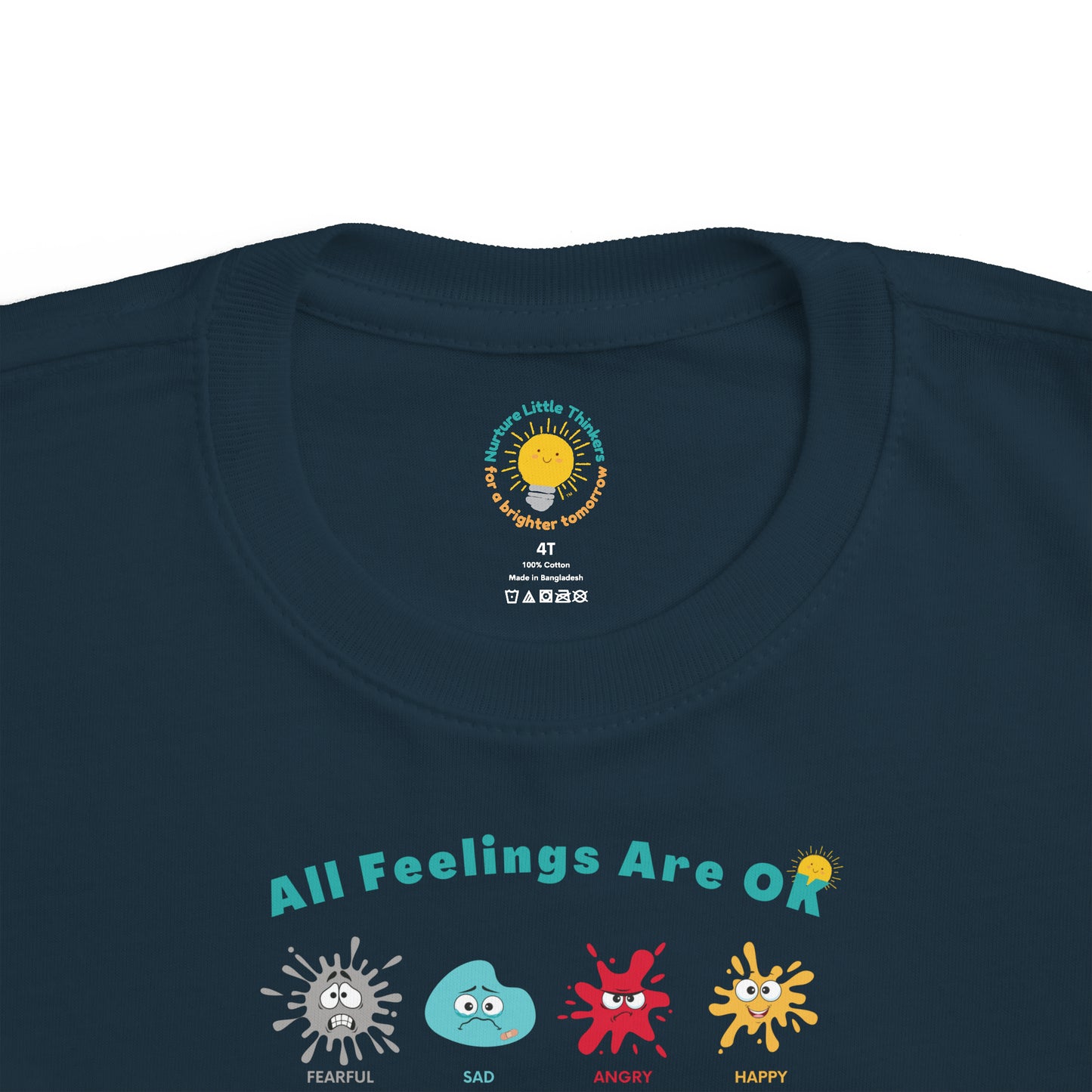 All Feelings Are OK - Toddler's Fine Jersey Tee