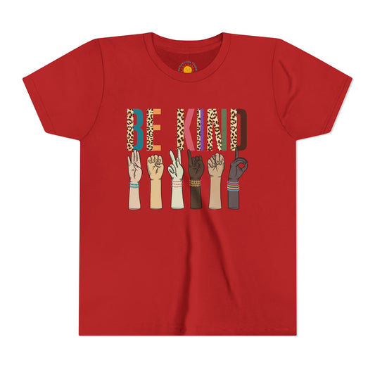 ASL Be Kind Youth T-Shirt (BC3001Y)