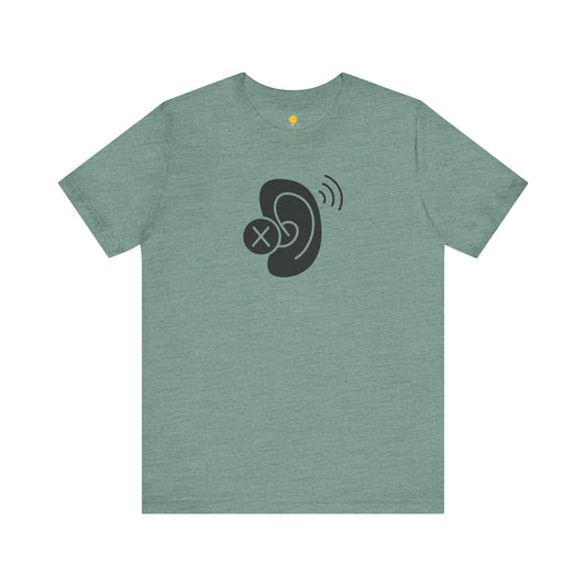 Deaf Ear Unisex Jersey Short Sleeve T-Shirt (BC3001, Heather Colors)