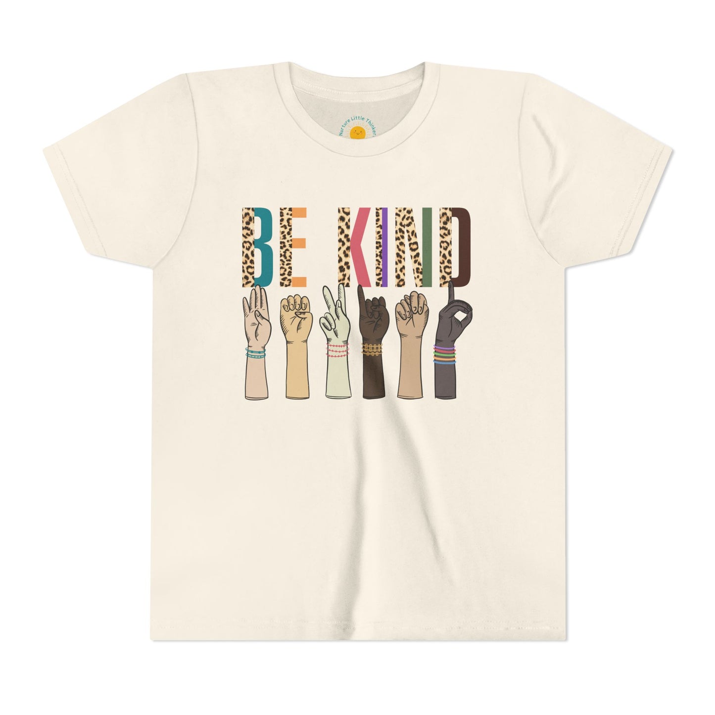 ASL Be Kind Youth T-Shirt (BC3001Y)