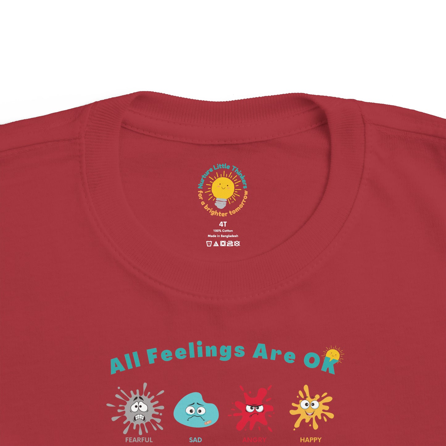 All Feelings Are OK - Toddler's Fine Jersey Tee