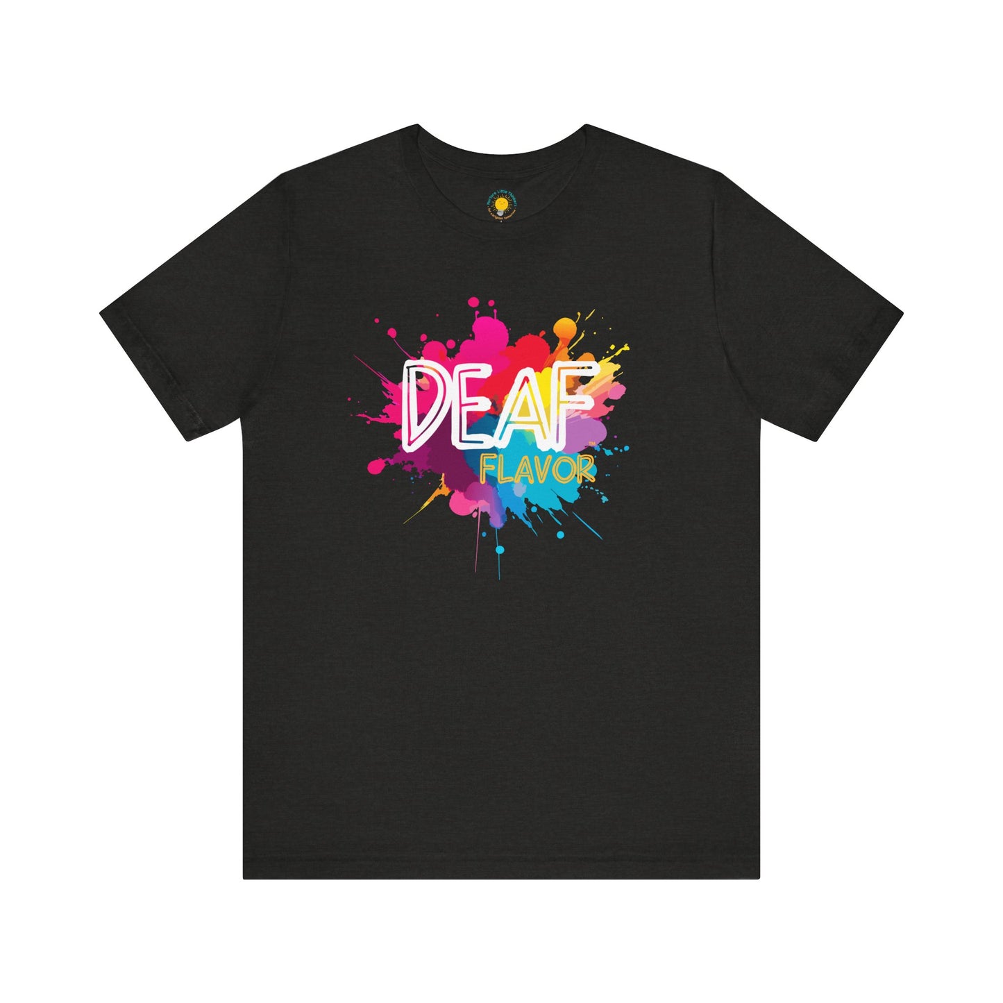 Deaf Flavor Colorful Splash Unisex Jersey T-Shirt (BC3001)