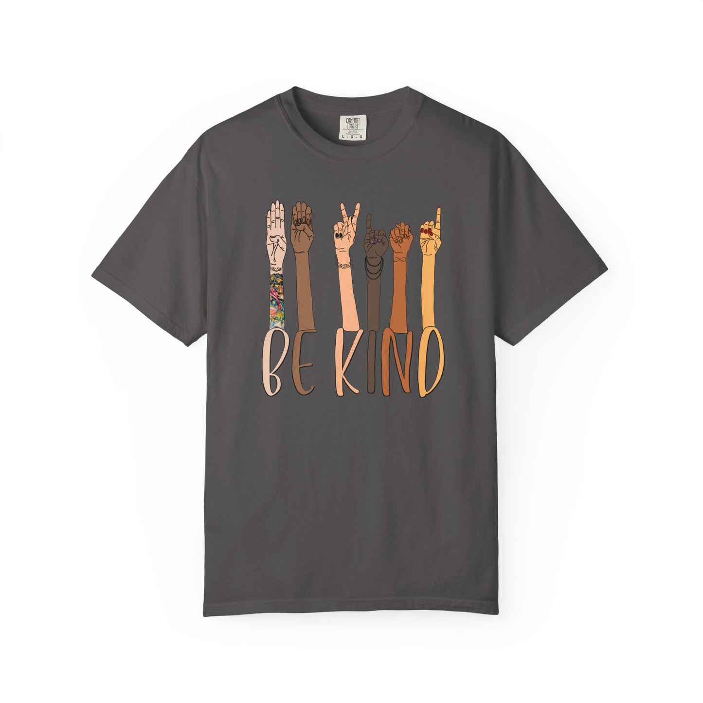 ASL Be Kind Unisex Tee (CC1717, Relaxed Fit)