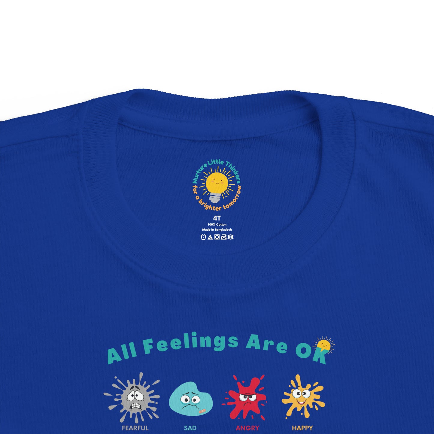 All Feelings Are OK - Toddler's Fine Jersey Tee