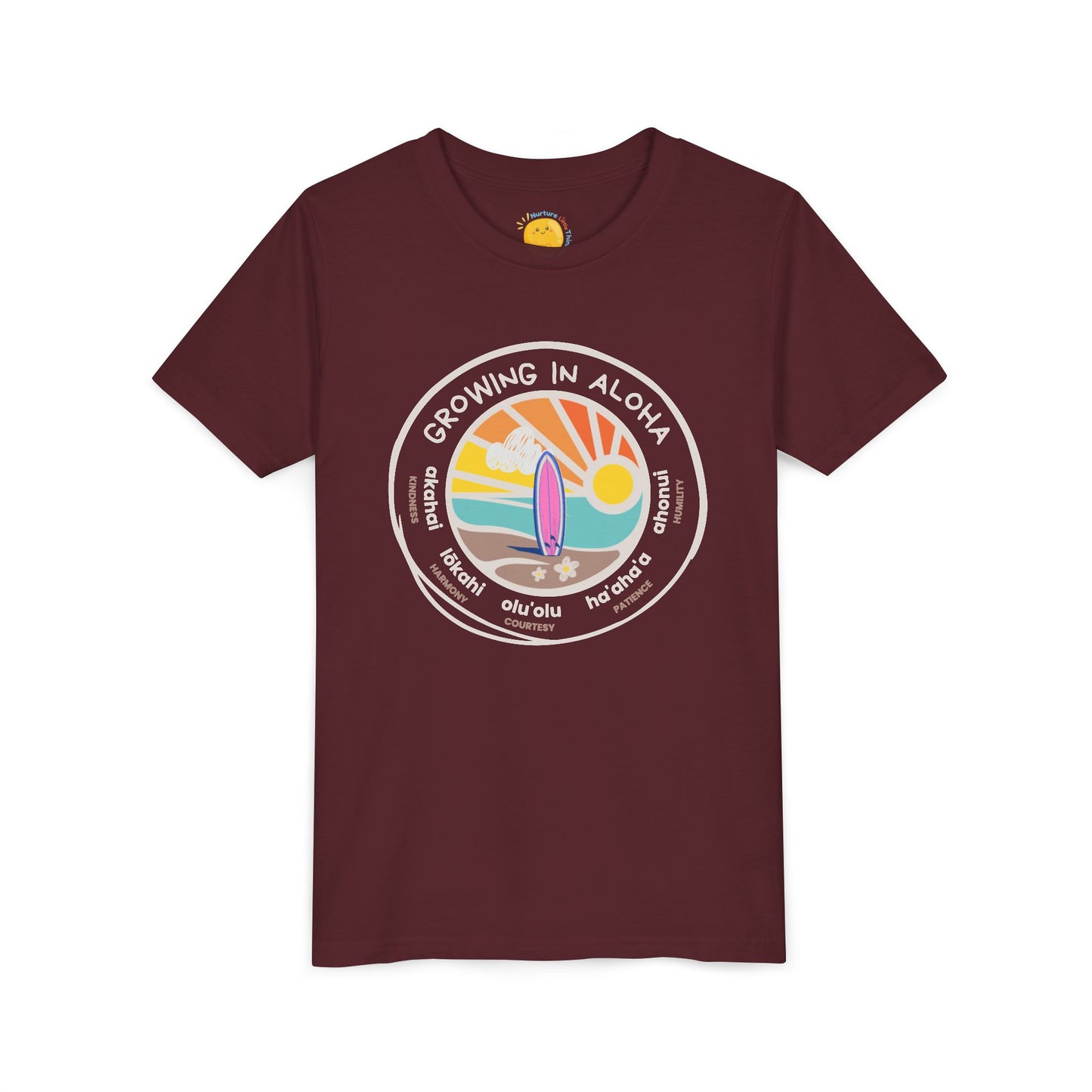 Growing in Aloha Hawaiian Values Kid's T-Shirt