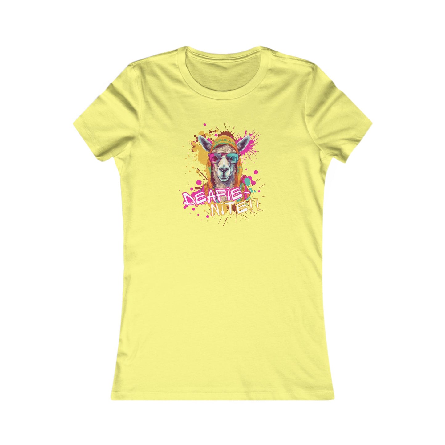 Deafie Nite Women's Favorite Tee (BC6004, Slim Fit)