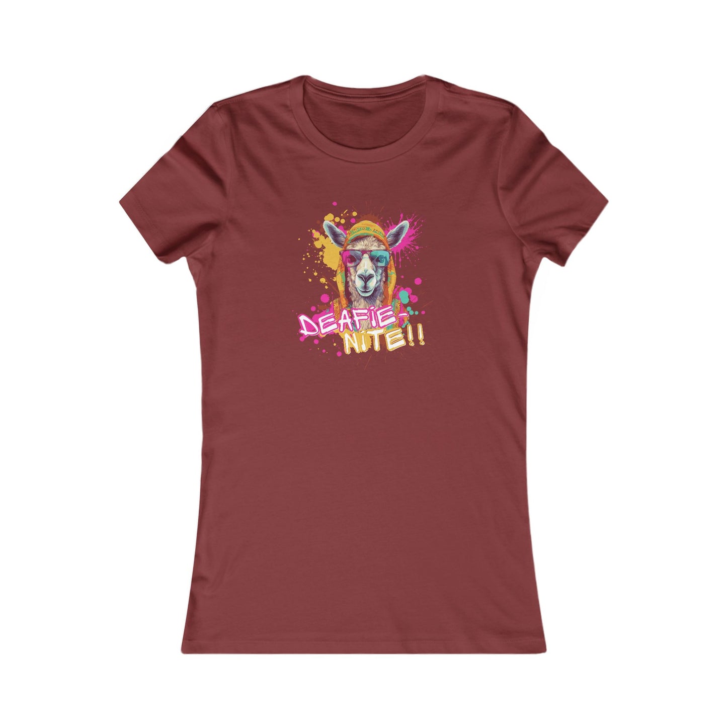 Deafie Nite Women's Favorite Tee (BC6004, Slim Fit)