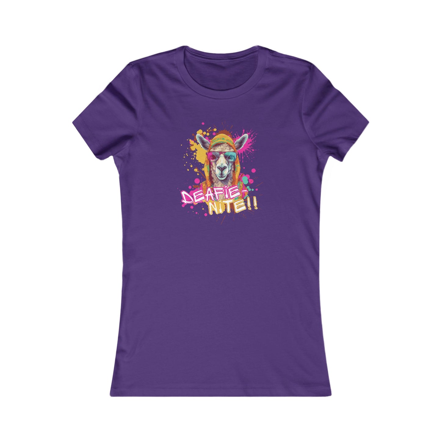 Deafie Nite Women's Favorite Tee (BC6004, Slim Fit)