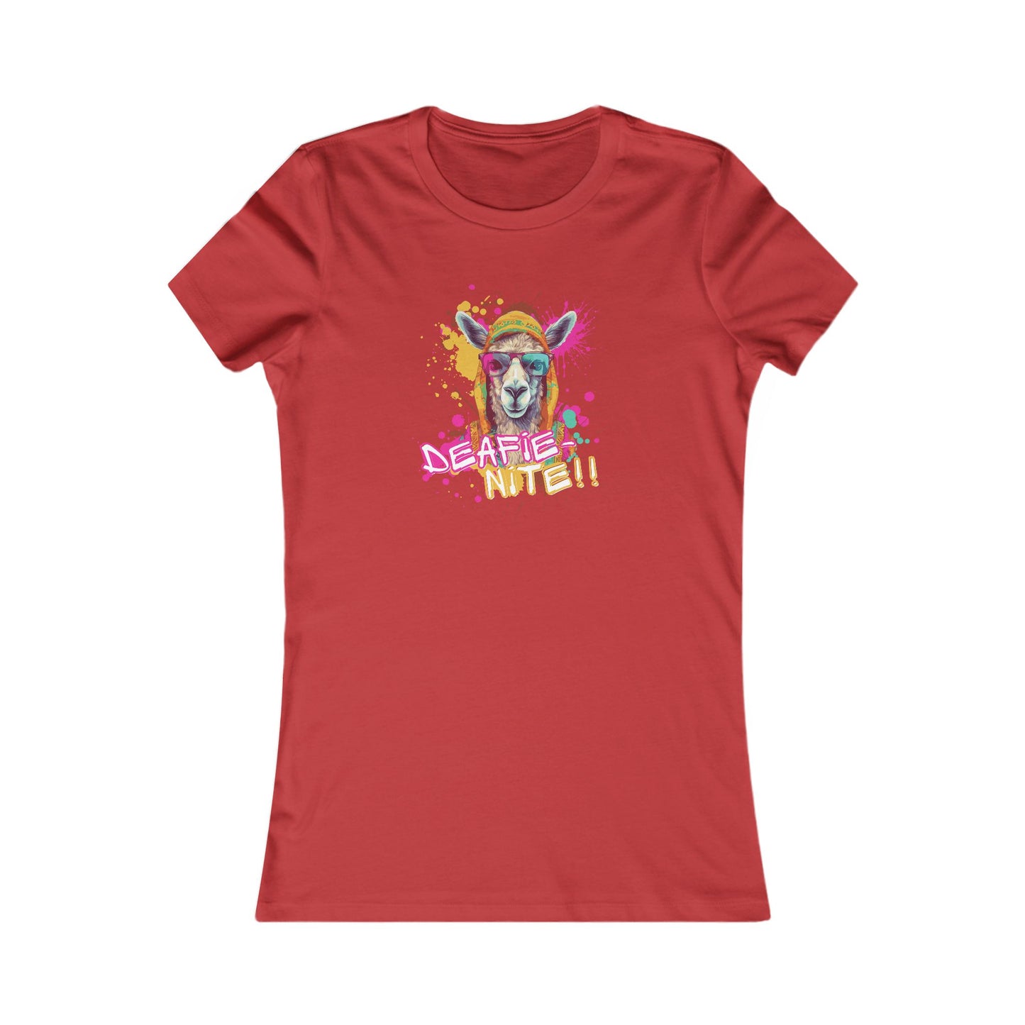 Deafie Nite Women's Favorite Tee (BC6004, Slim Fit)
