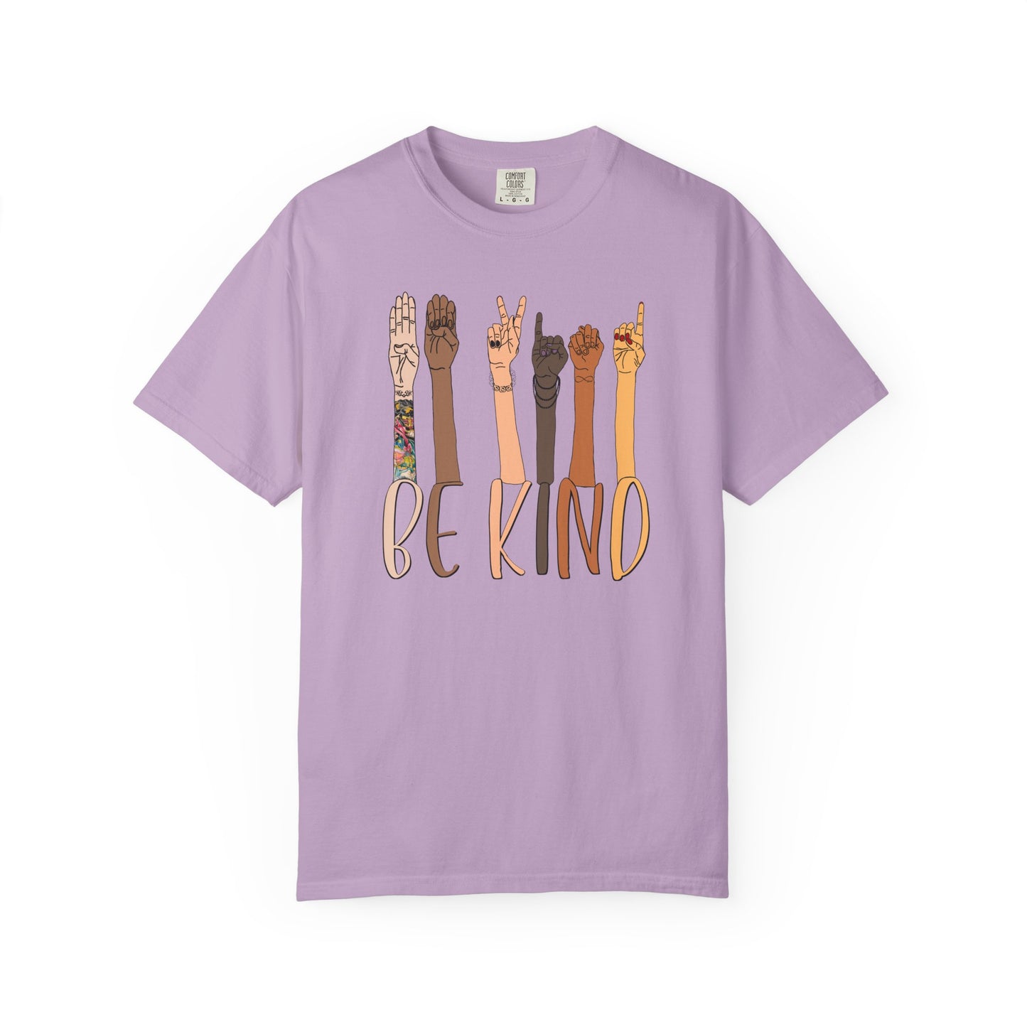 ASL Be Kind Unisex Tee (CC1717, Relaxed Fit)