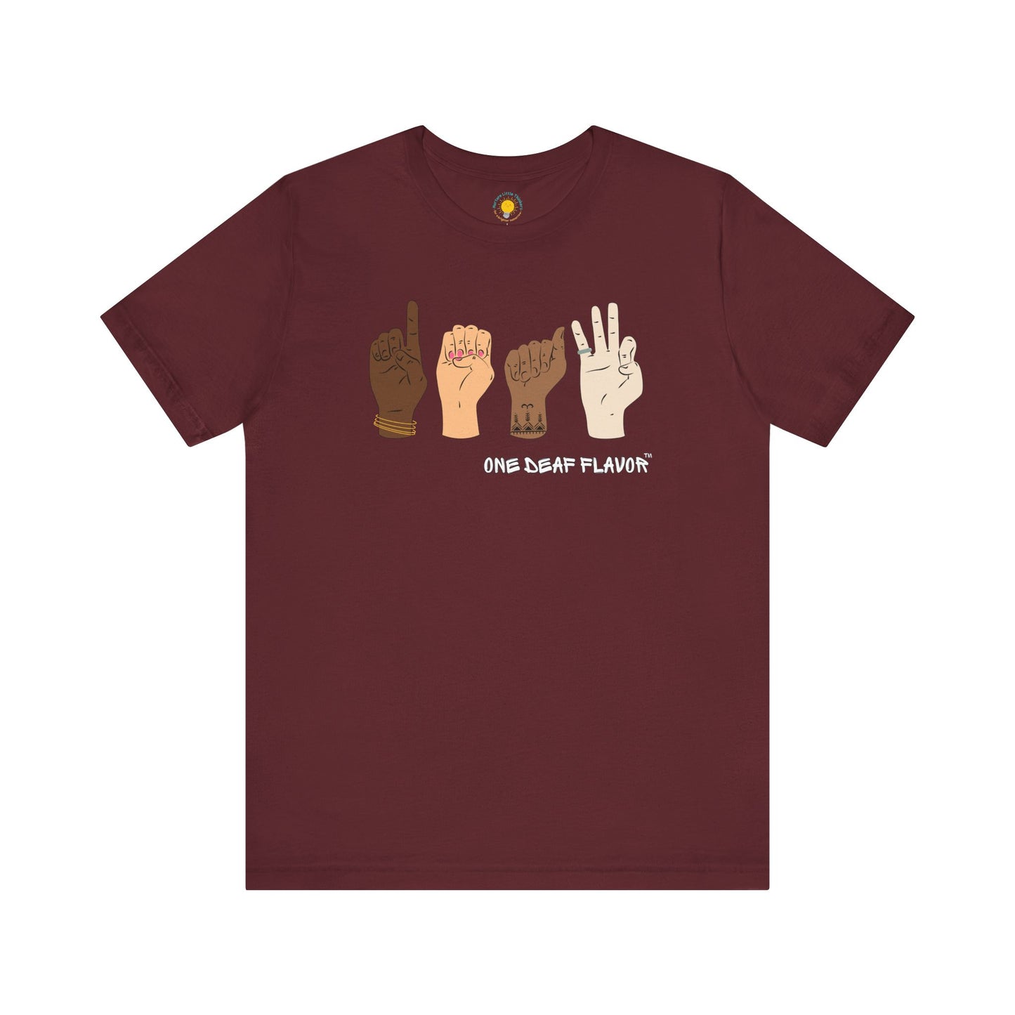 ASL Inclusive DEAF Unisex Jersey Short Sleeve T-Shirt (BC3001)