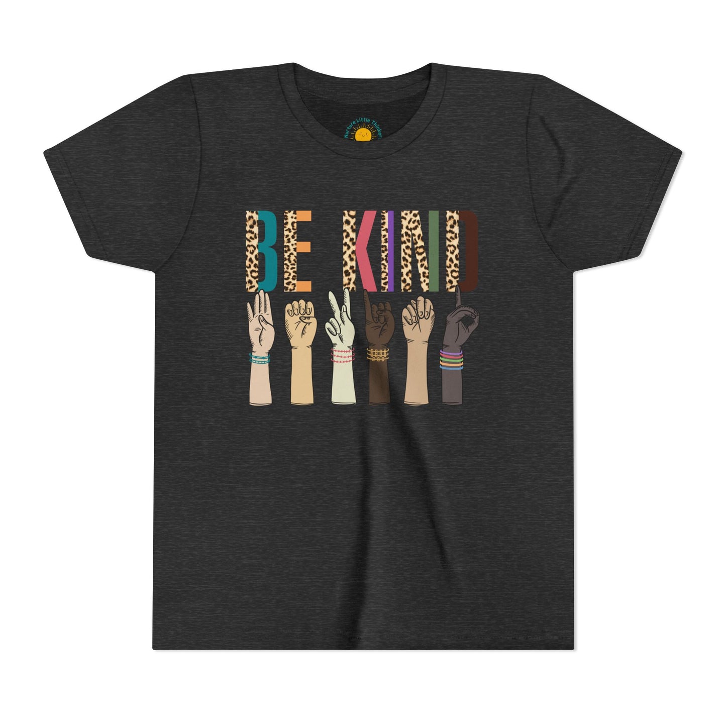 ASL Be Kind Youth T-Shirt (BC3001Y)