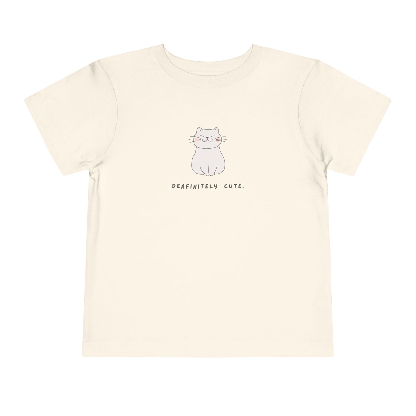 Deafinitely Cute Toddler T-Shirt (BC3001T)