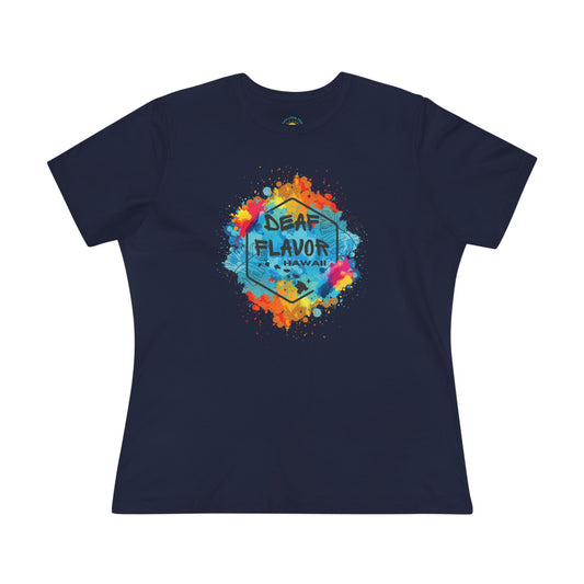 Deaf Flavor Hawaii Women's Jersey T-Shirt (BC6400, Relaxed Fit)