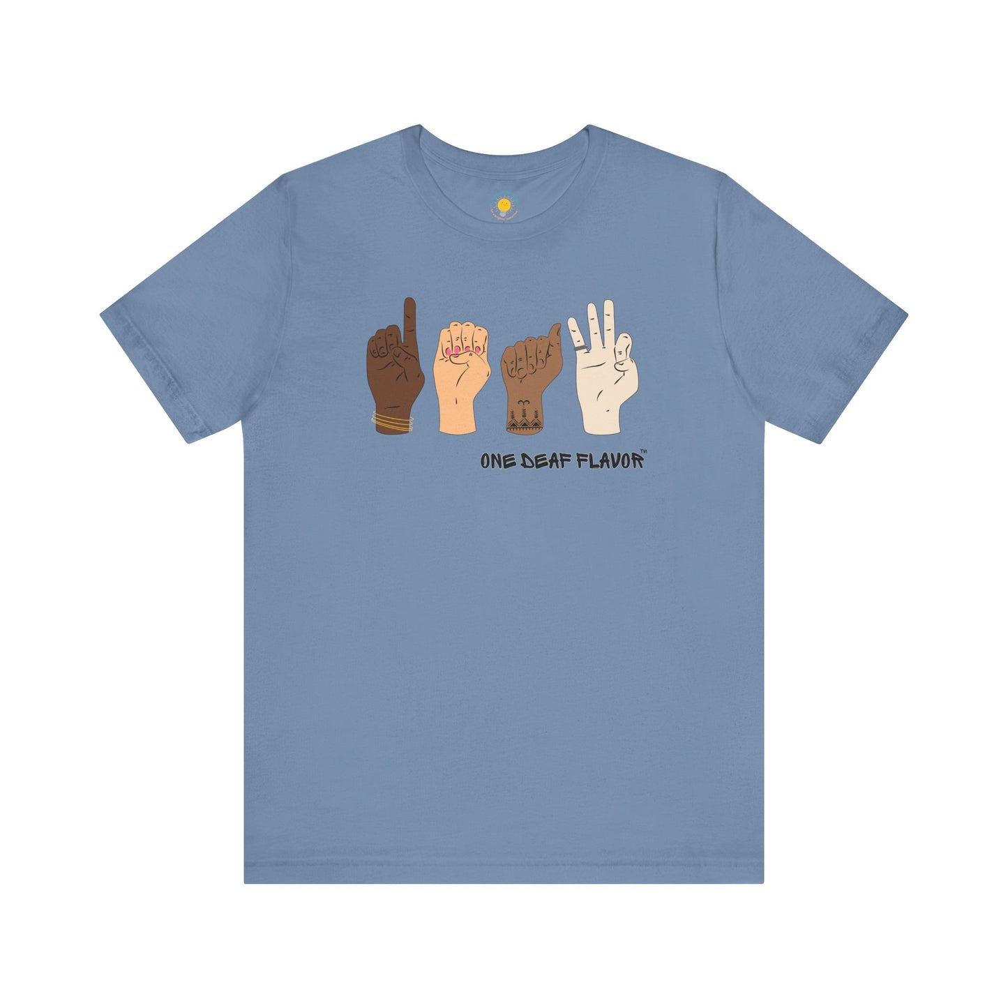 ASL Inclusive DEAF Unisex Jersey Short Sleeve T-Shirt (BC3001)