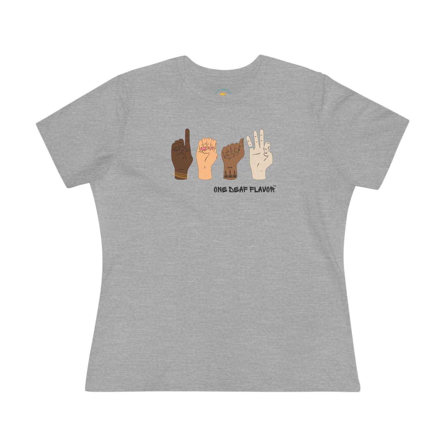 ASL Inclusive DEAF Women's Jersey T-Shirt (BC6400 Relaxed Fit)