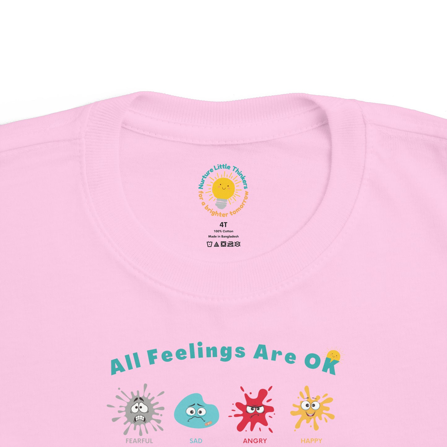 All Feelings Are OK - Toddler's Fine Jersey Tee