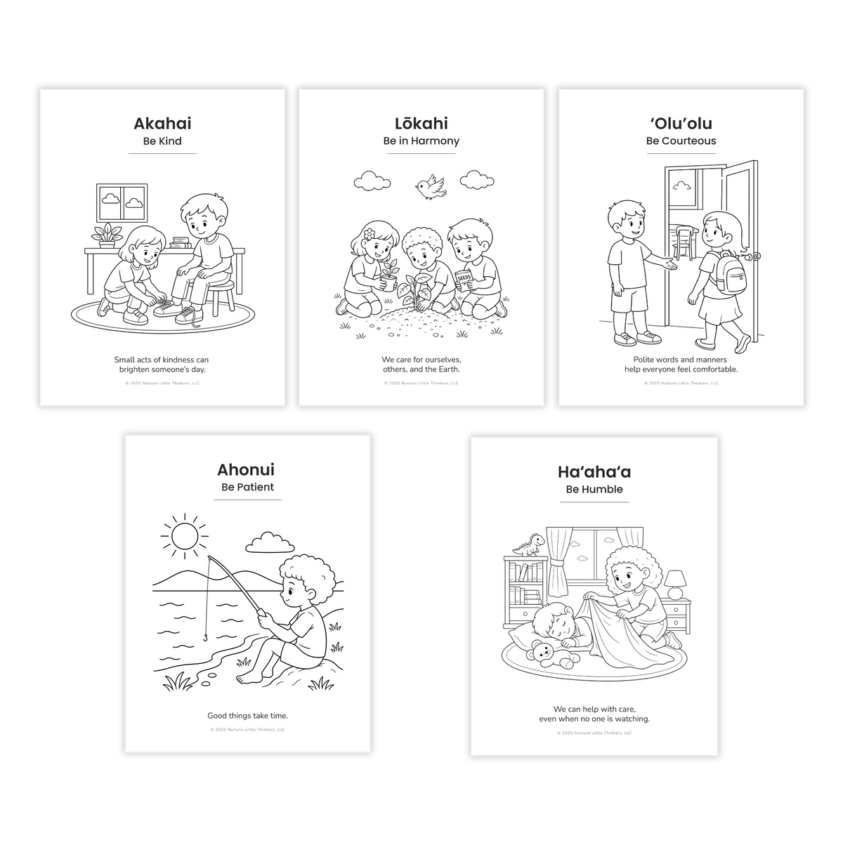 Growing in Aloha | Aloha Values Coloring Pages