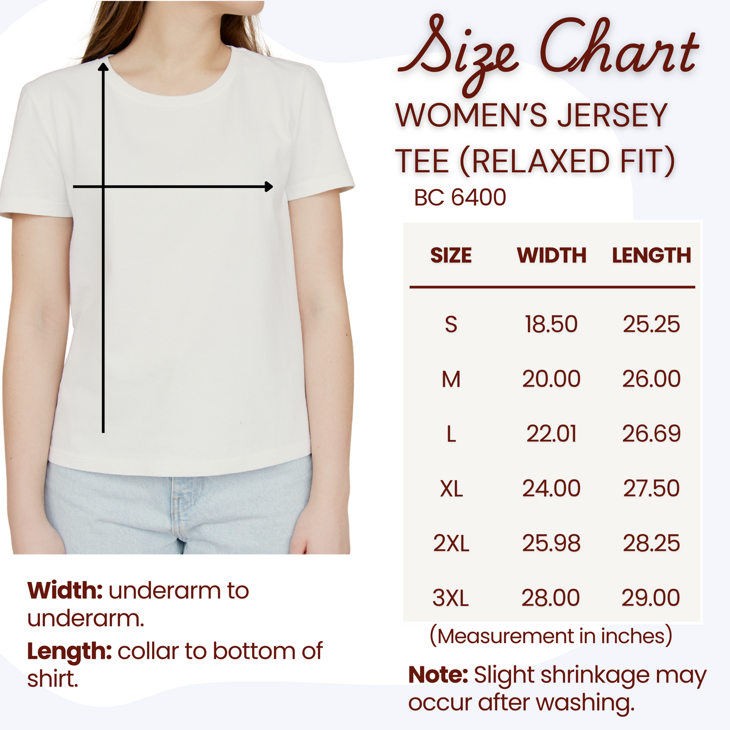 ASL Inclusive DEAF Women's Jersey T-Shirt (BC6400 Relaxed Fit)